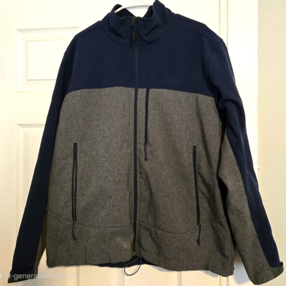 The North Face Men's Two-Tone Jacket - Navy and Gray